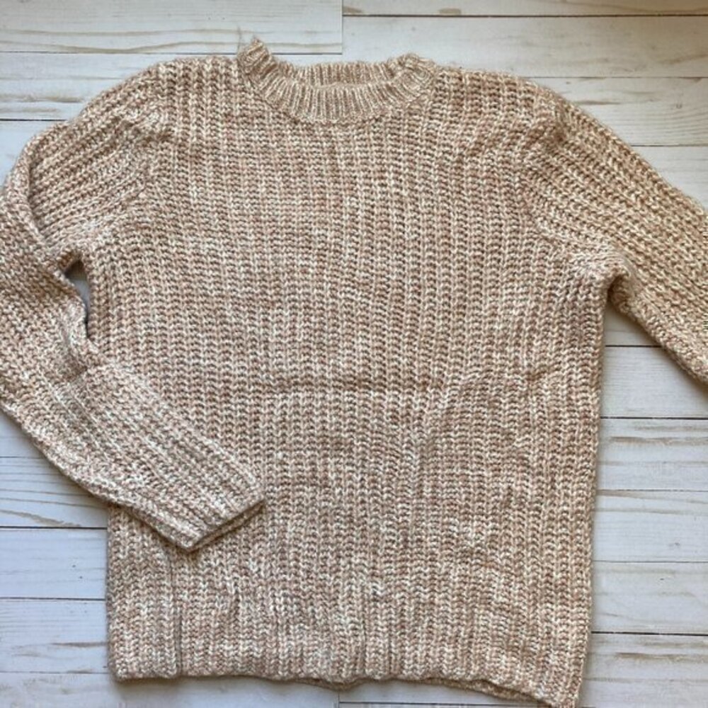A New Day Blush Pink Knit Wool Blend Crewneck Sweater Sz M